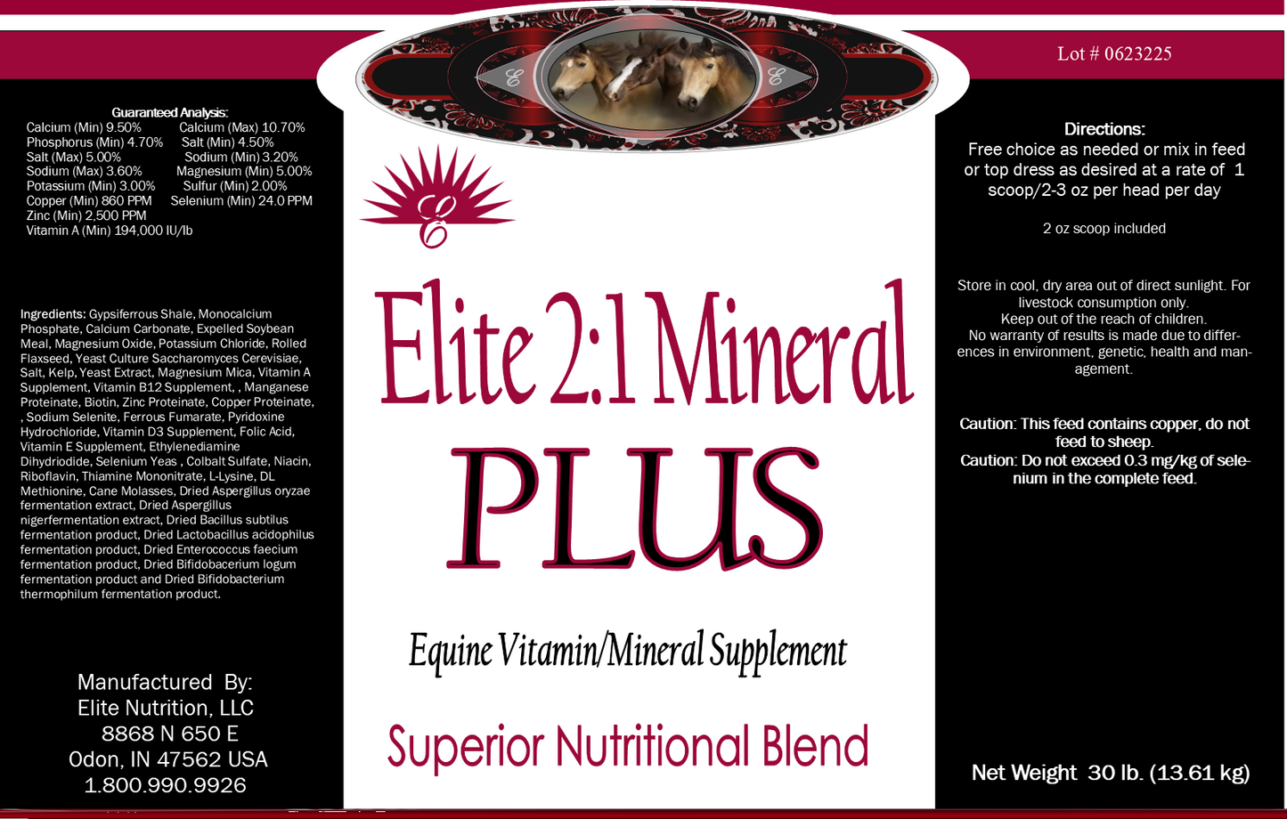 2:1 Plus Mineral 30lbs