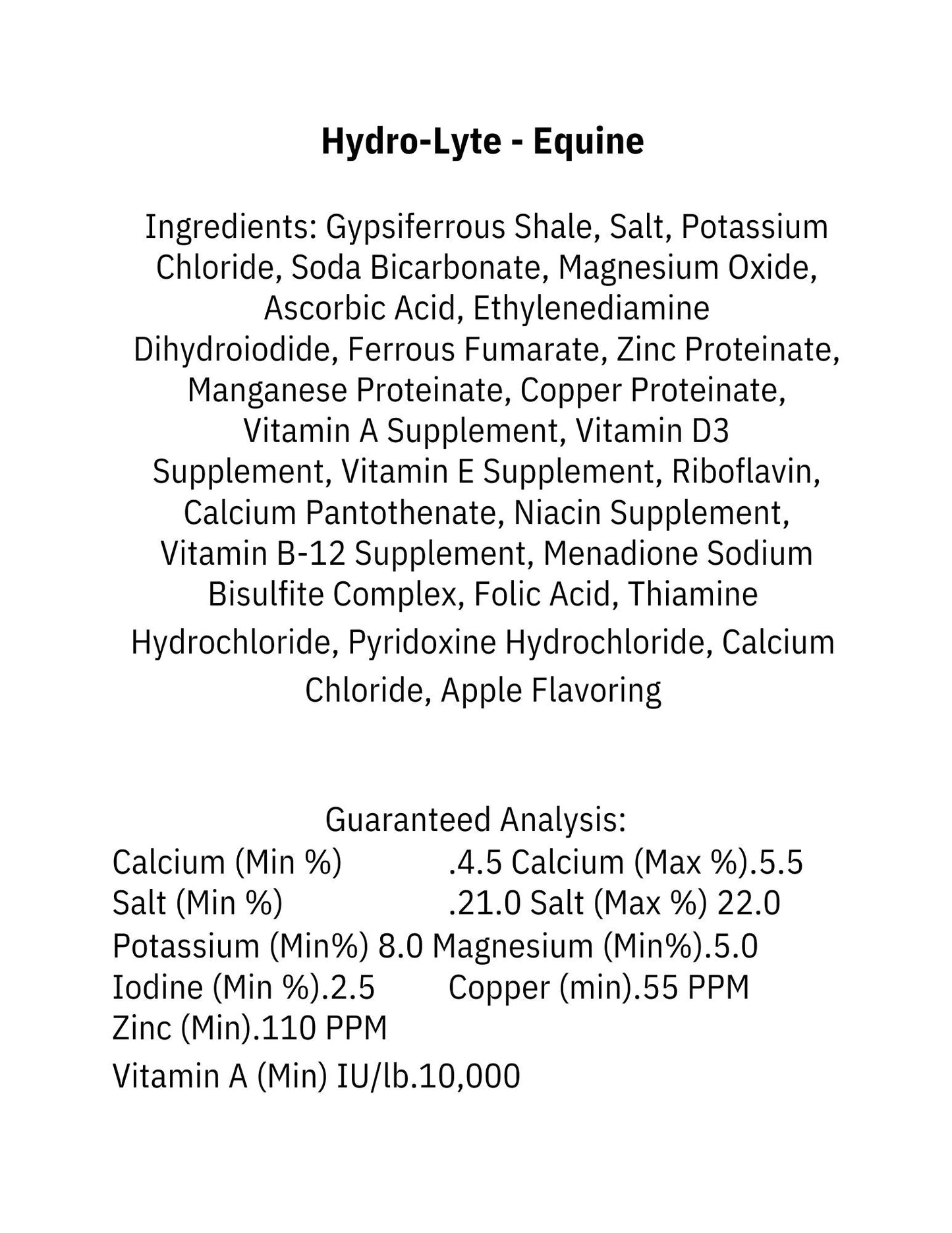 Hydro-Lyte 4 lb