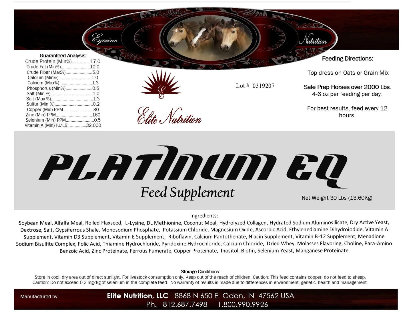 Platinum EQ 10 lbs Bucket