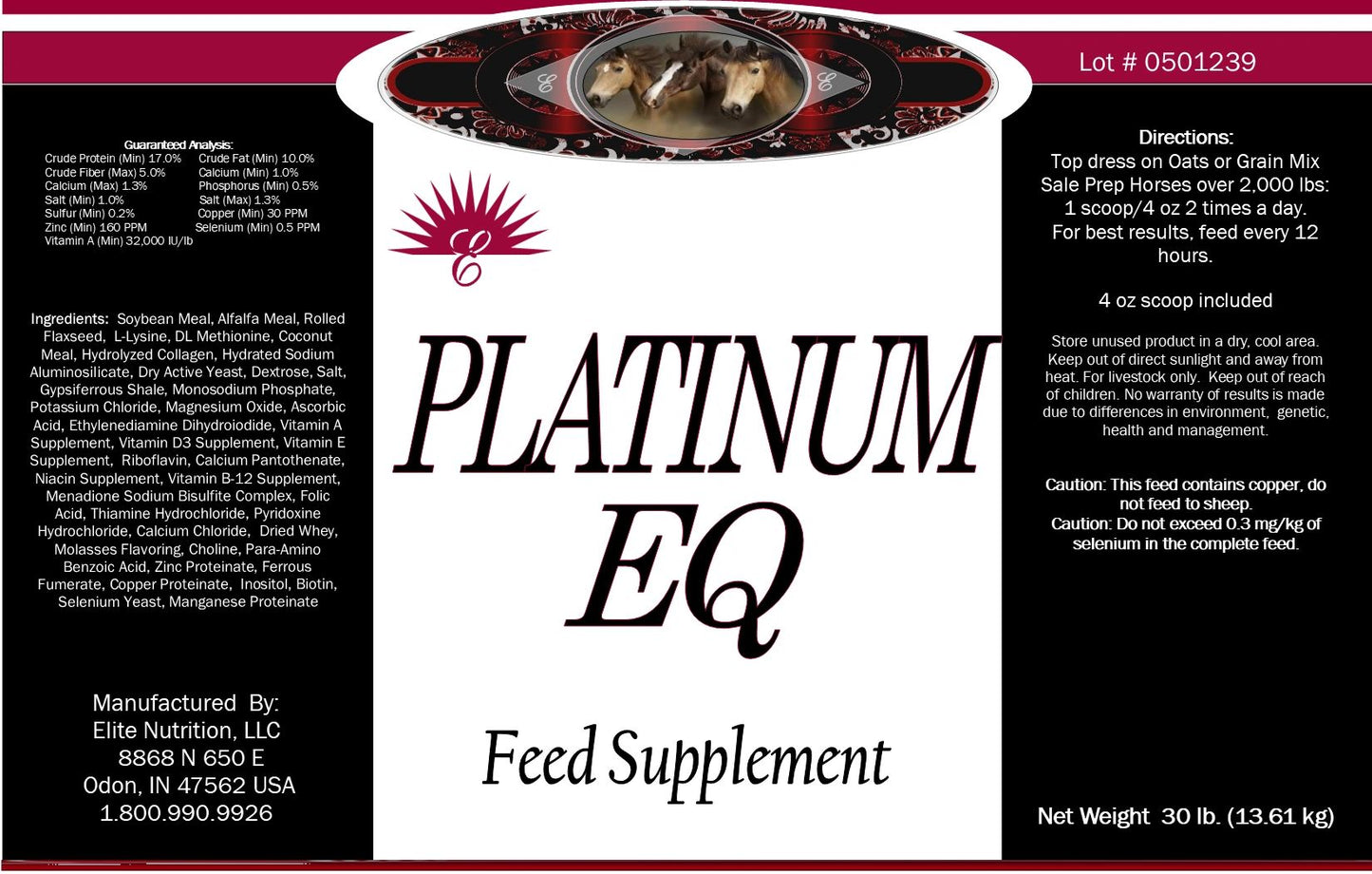 Platinum EQ 25 lbs Bucket