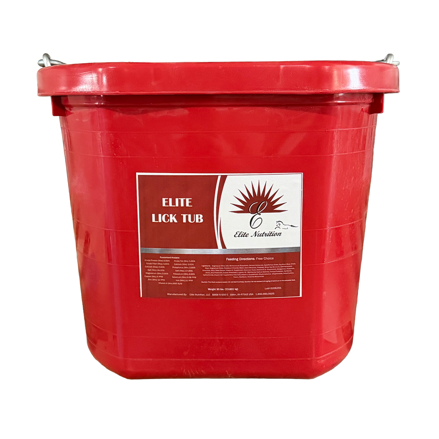 Elite's Lick Bucket 30 lb