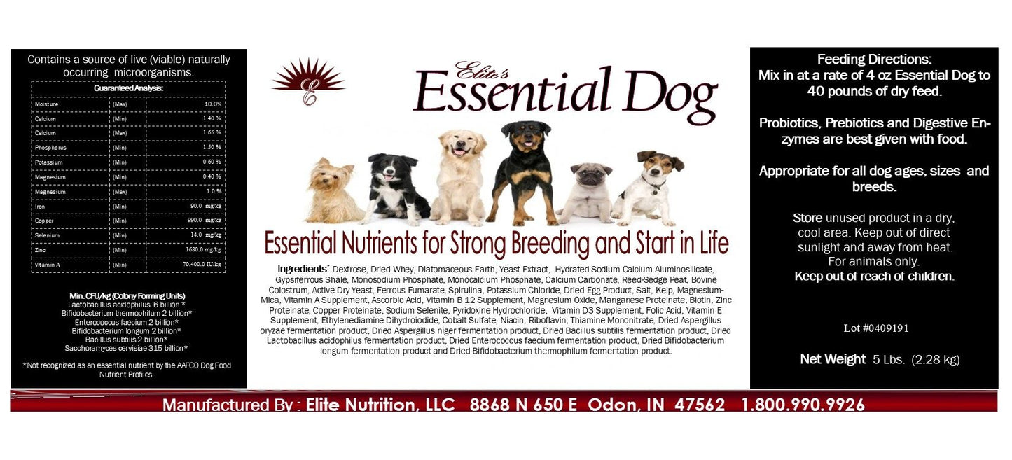 Essential Dog 30 Lb Bucket