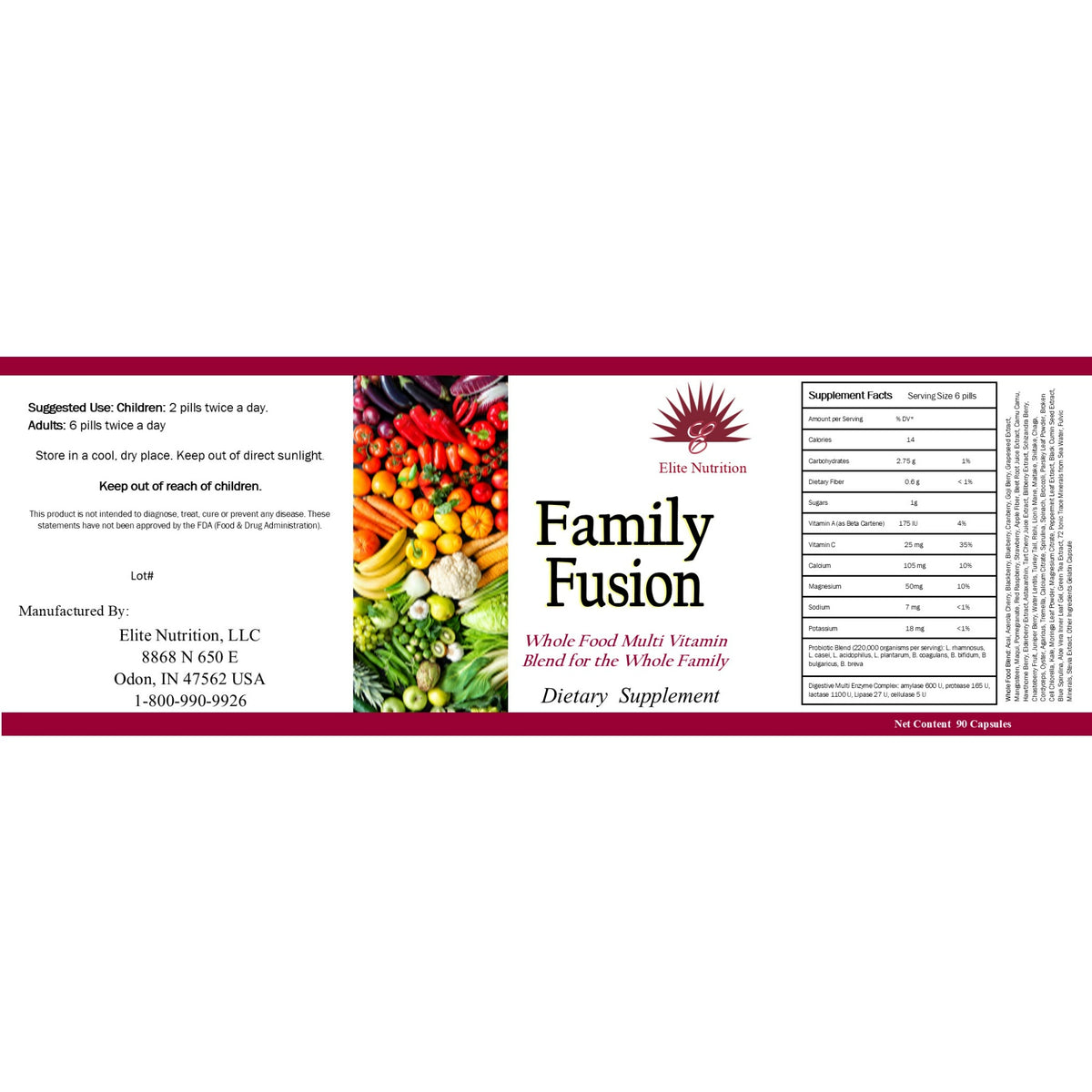 Family Fusion Capsules and Powder