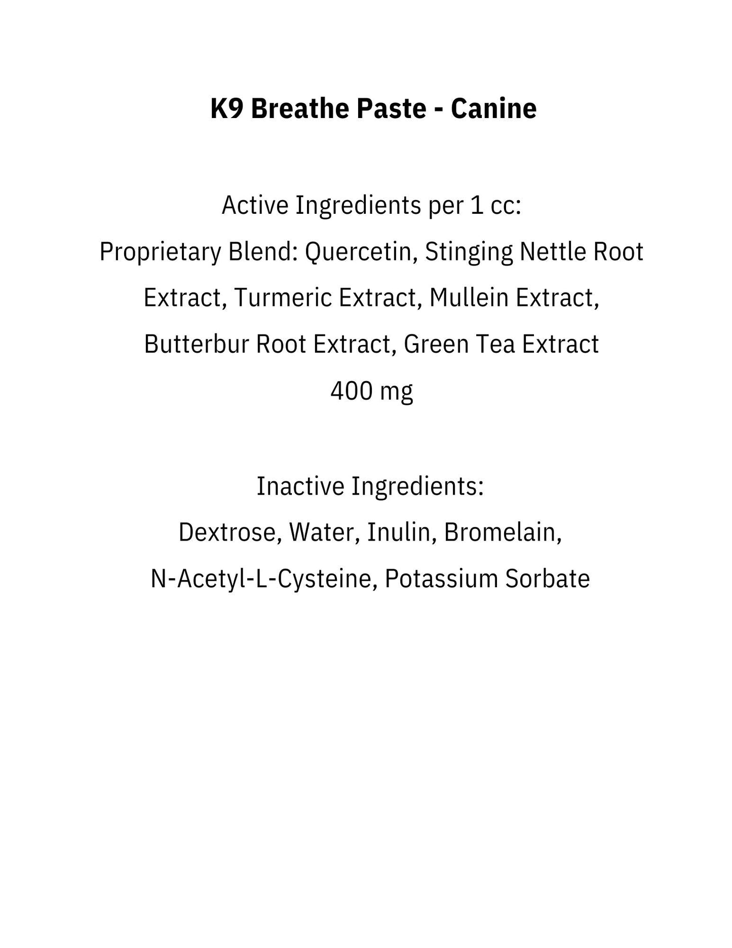 K9 Breathe Paste 5 Pack
